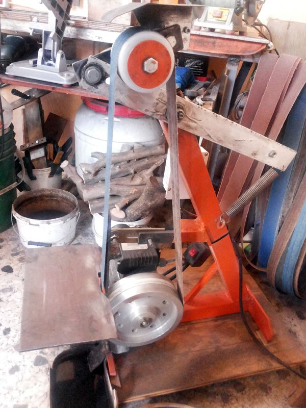 My home made belt sander. Canadian Knifemaker